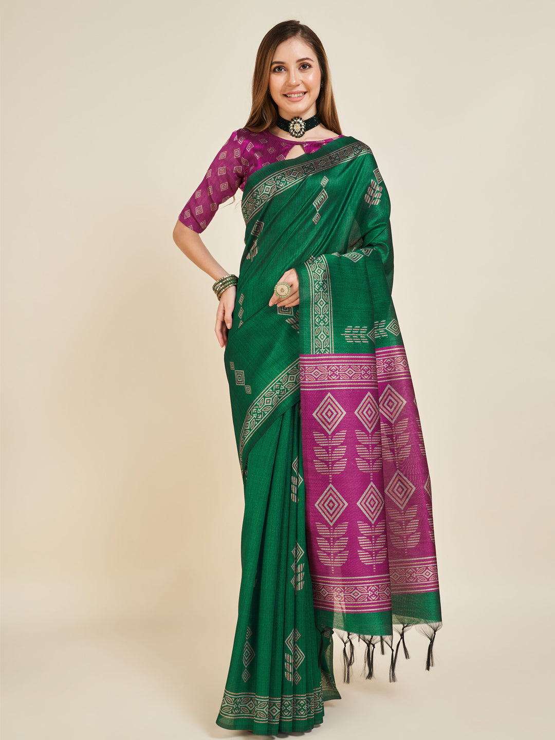 Green Soft Silk Saree