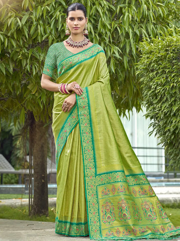 Light Green Silk Saree