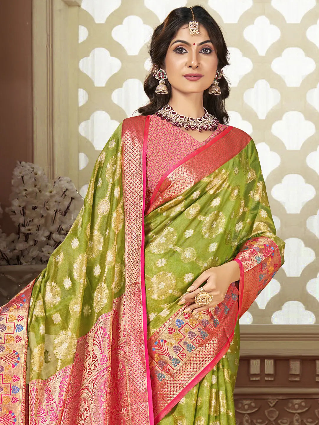 Light Green Silk Saree