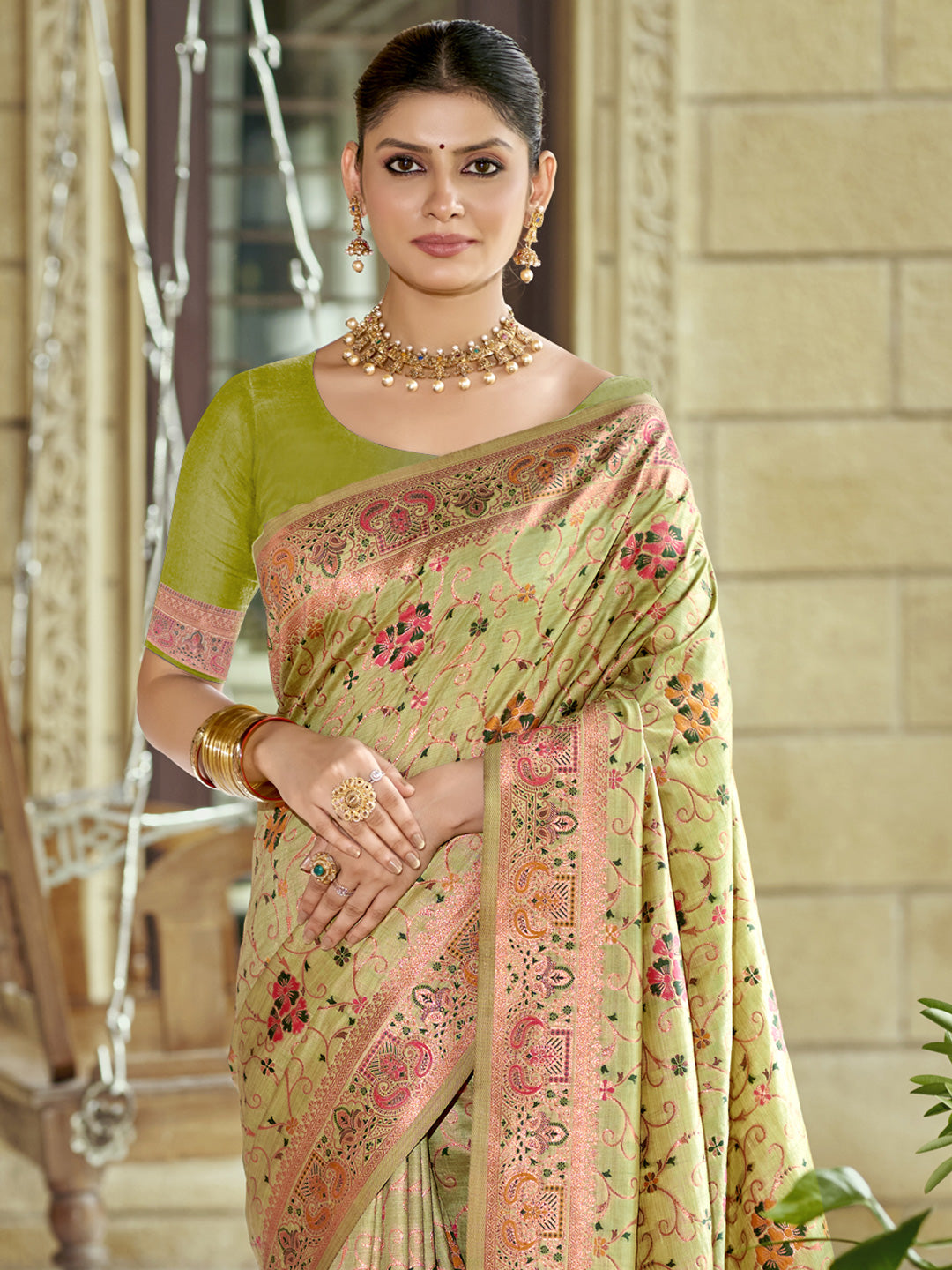 Light Green Silk Saree