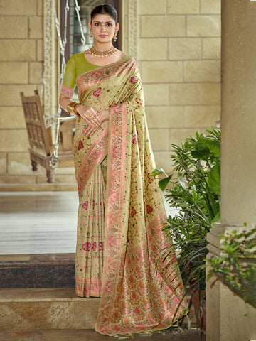 Light Green Silk Saree