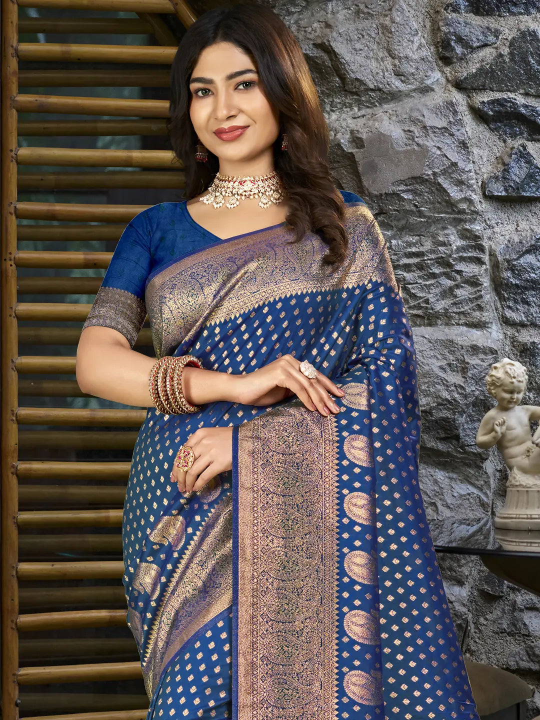 Blue Silk Saree