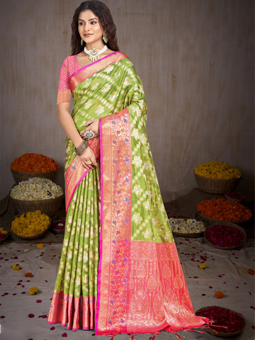 Light Green Silk Saree