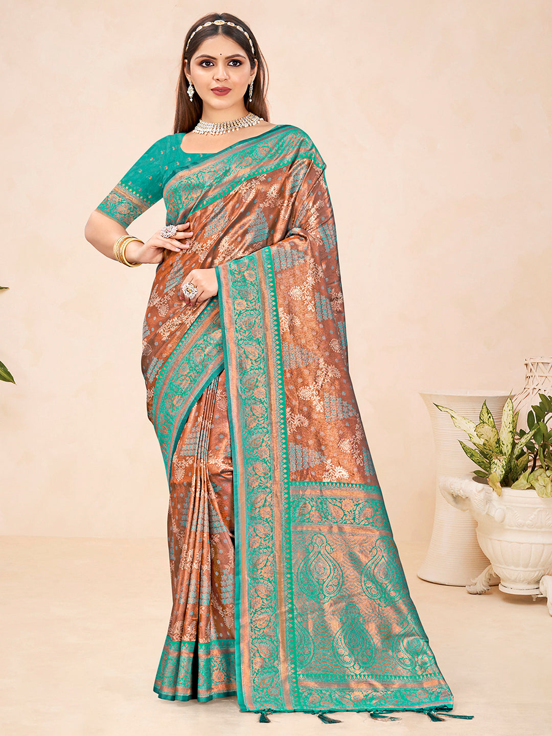 Sangam Beautiful Silk Saree