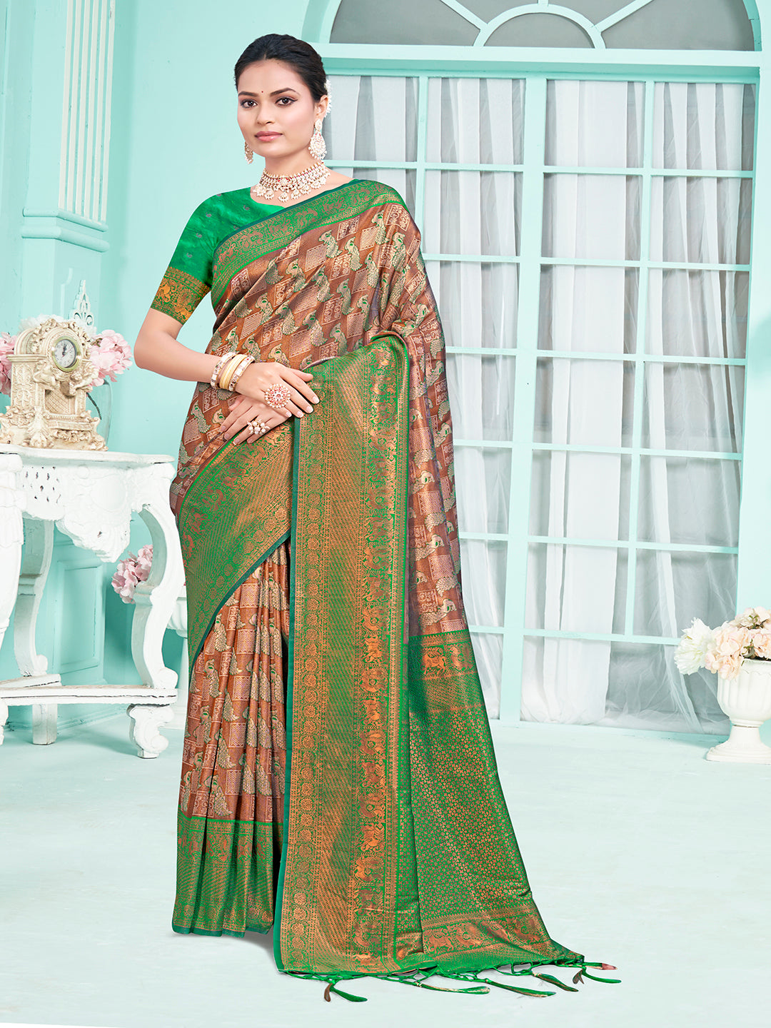 Sangam Beautiful Silk Saree