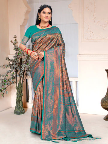 Brown Silk Saree