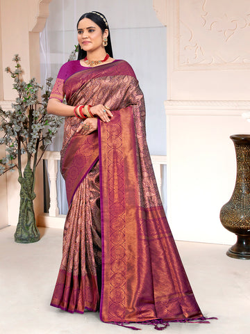 Brown Silk Saree