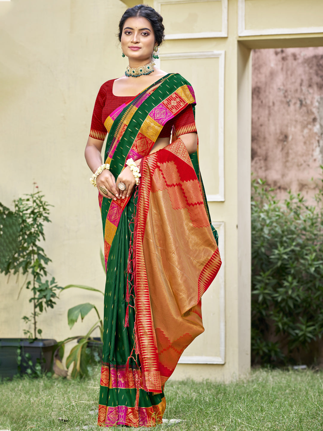 Green Silk Saree