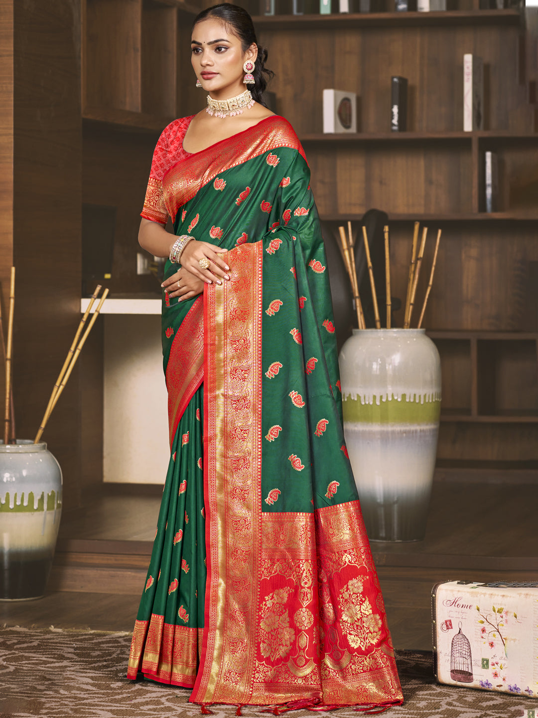 Green Silk Saree