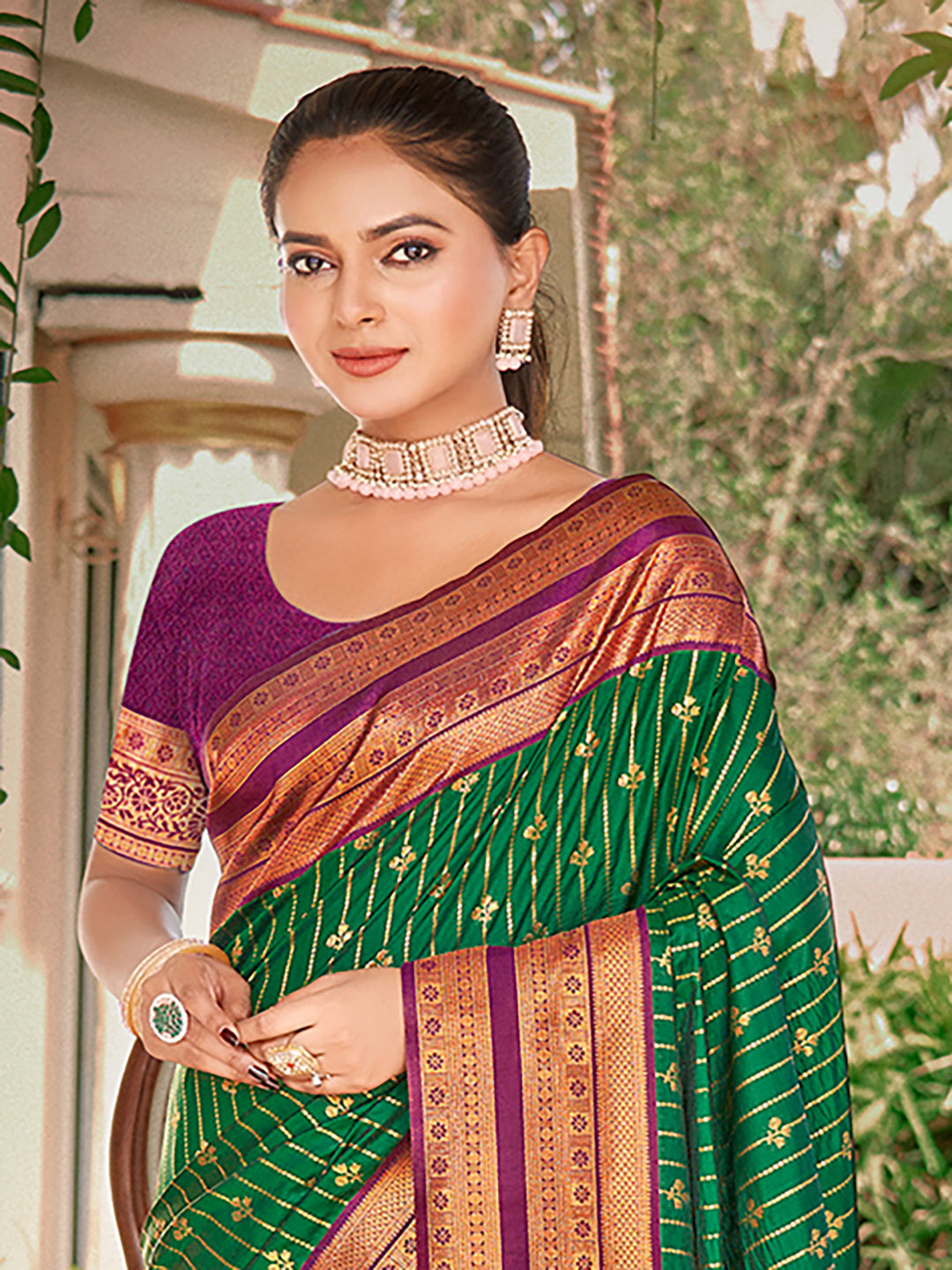 Green Silk Saree