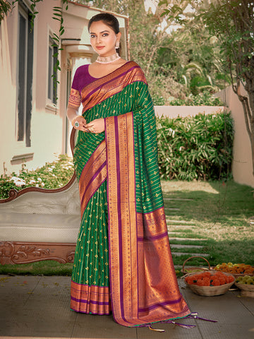 Green Silk Saree