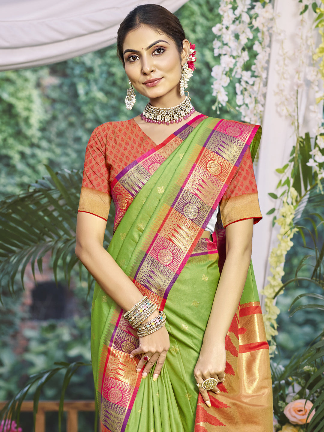 Light Green Silk Saree