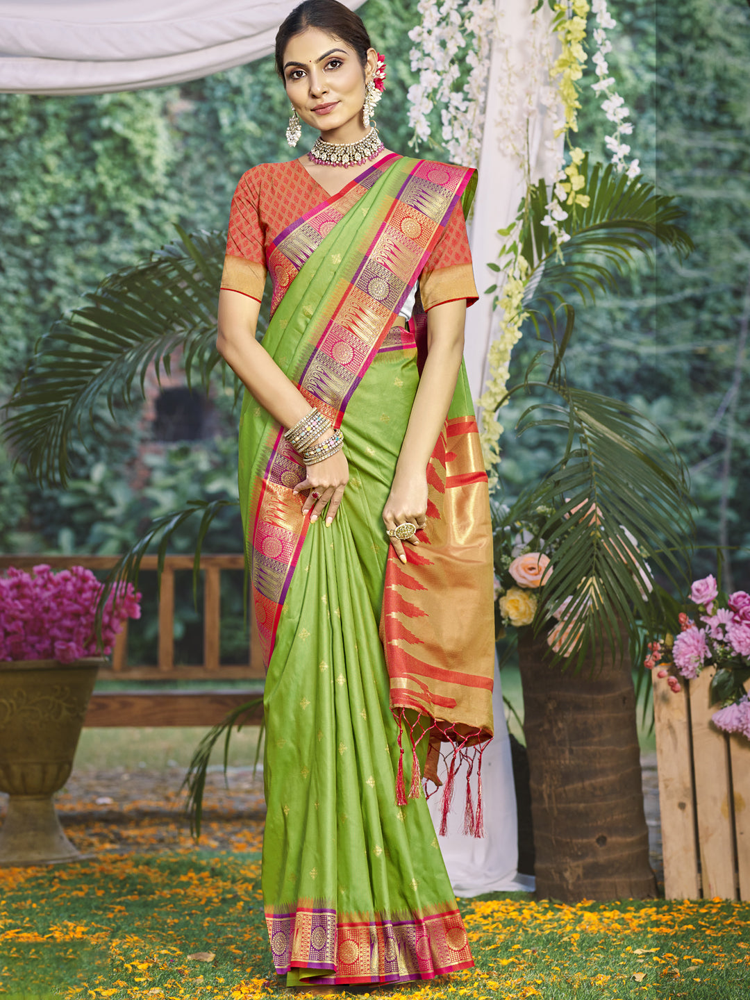 Light Green Silk Saree