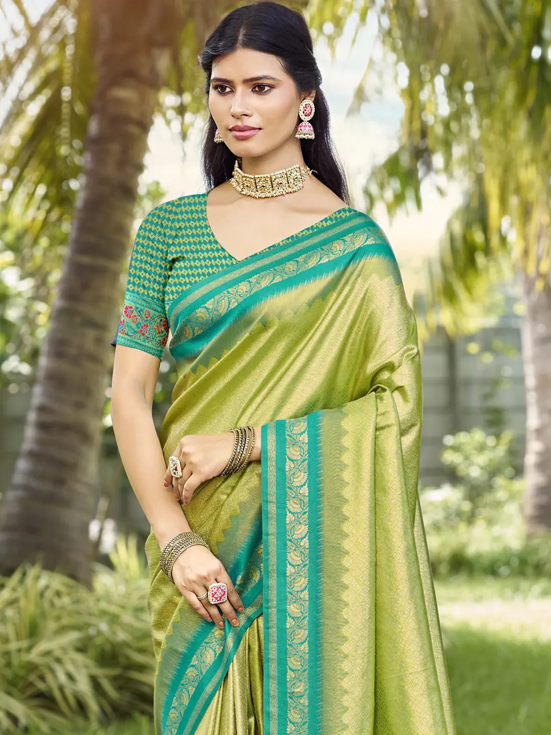 Light Green Silk Saree