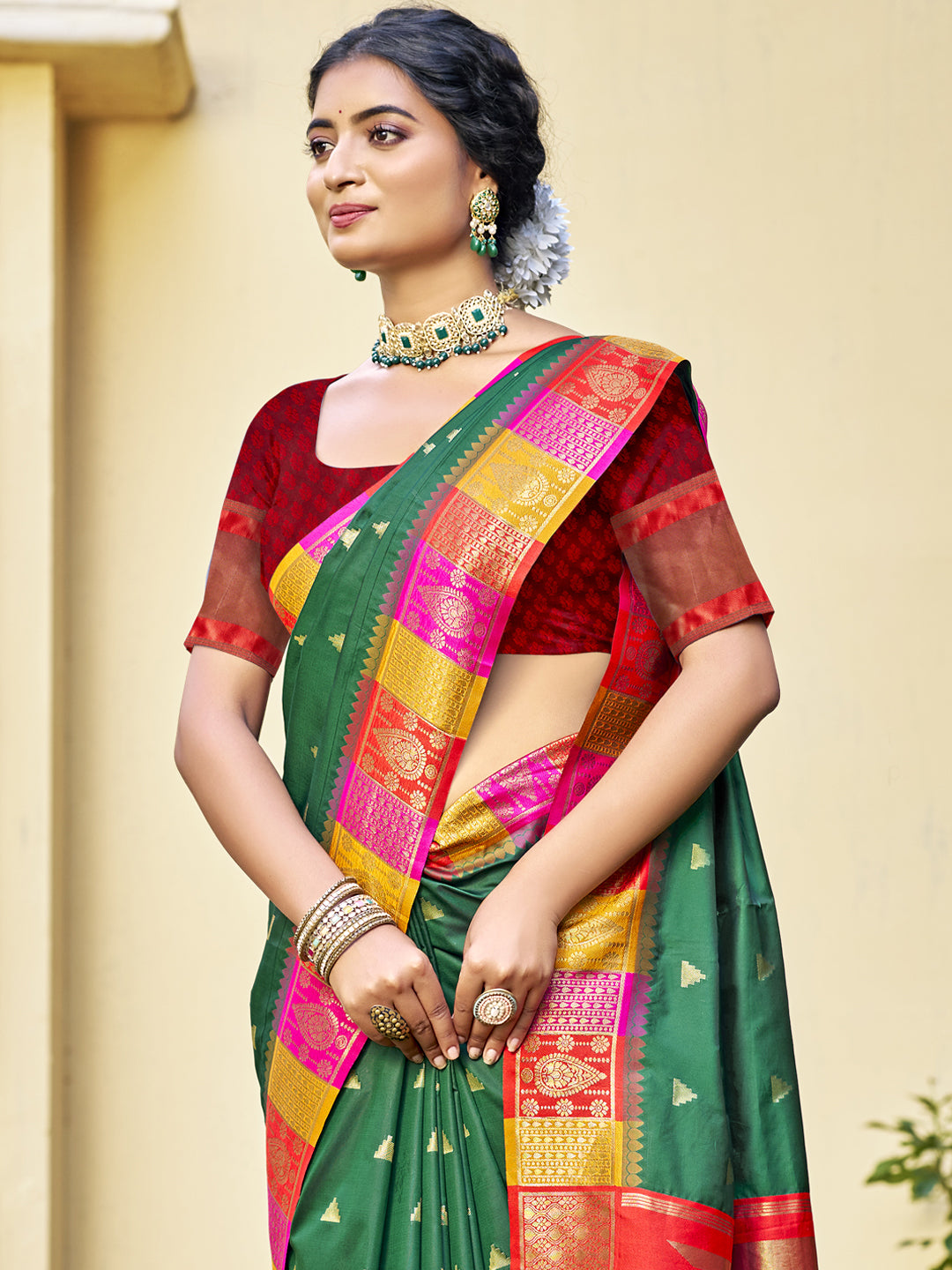 Green Silk Saree