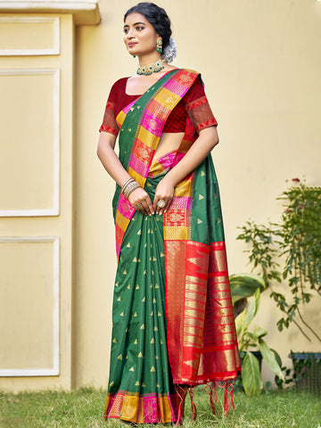 Green Silk Saree