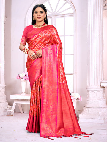 Red Silk Saree