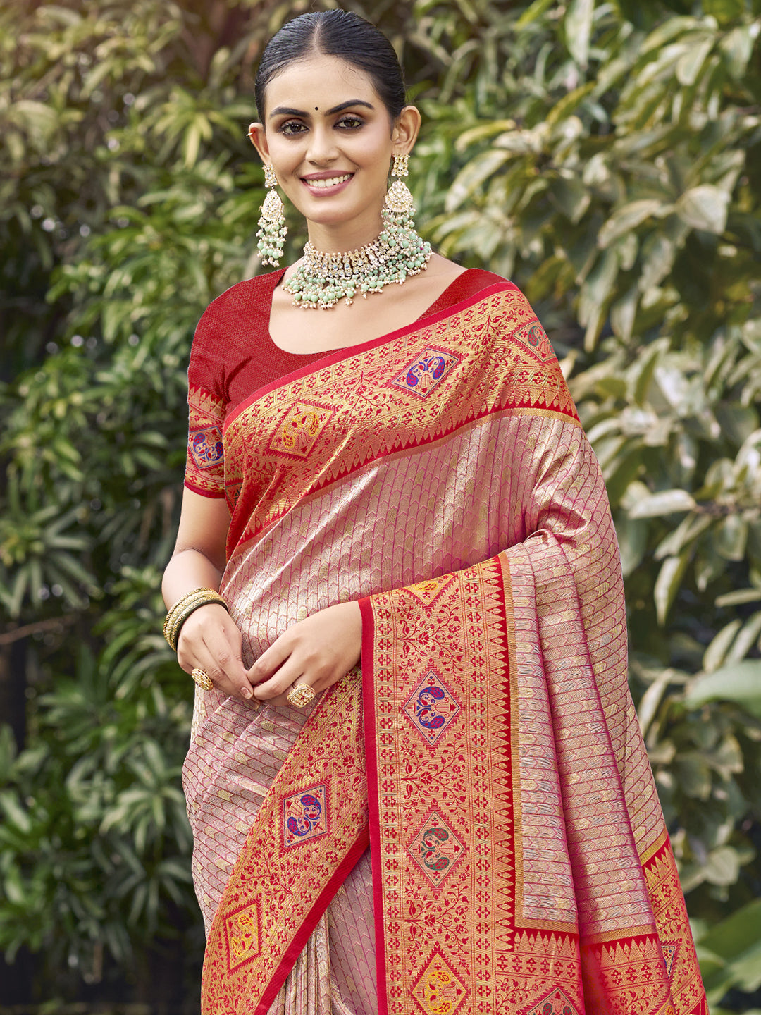 Red Silk Saree