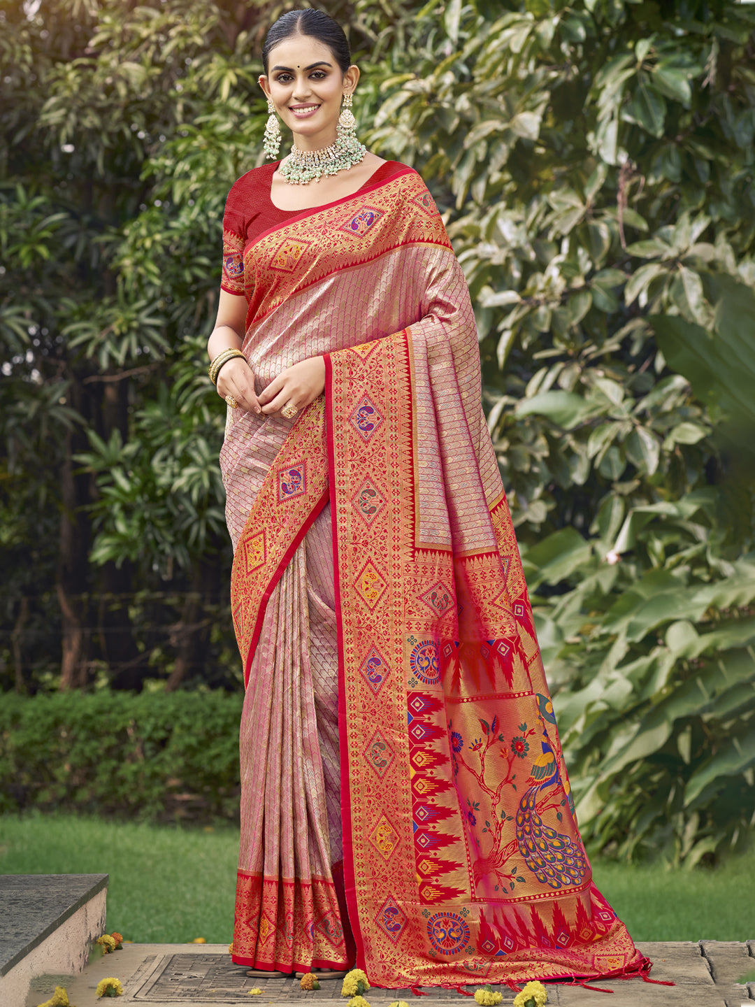 Red Silk Saree