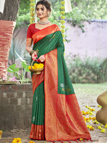 Green Silk Saree