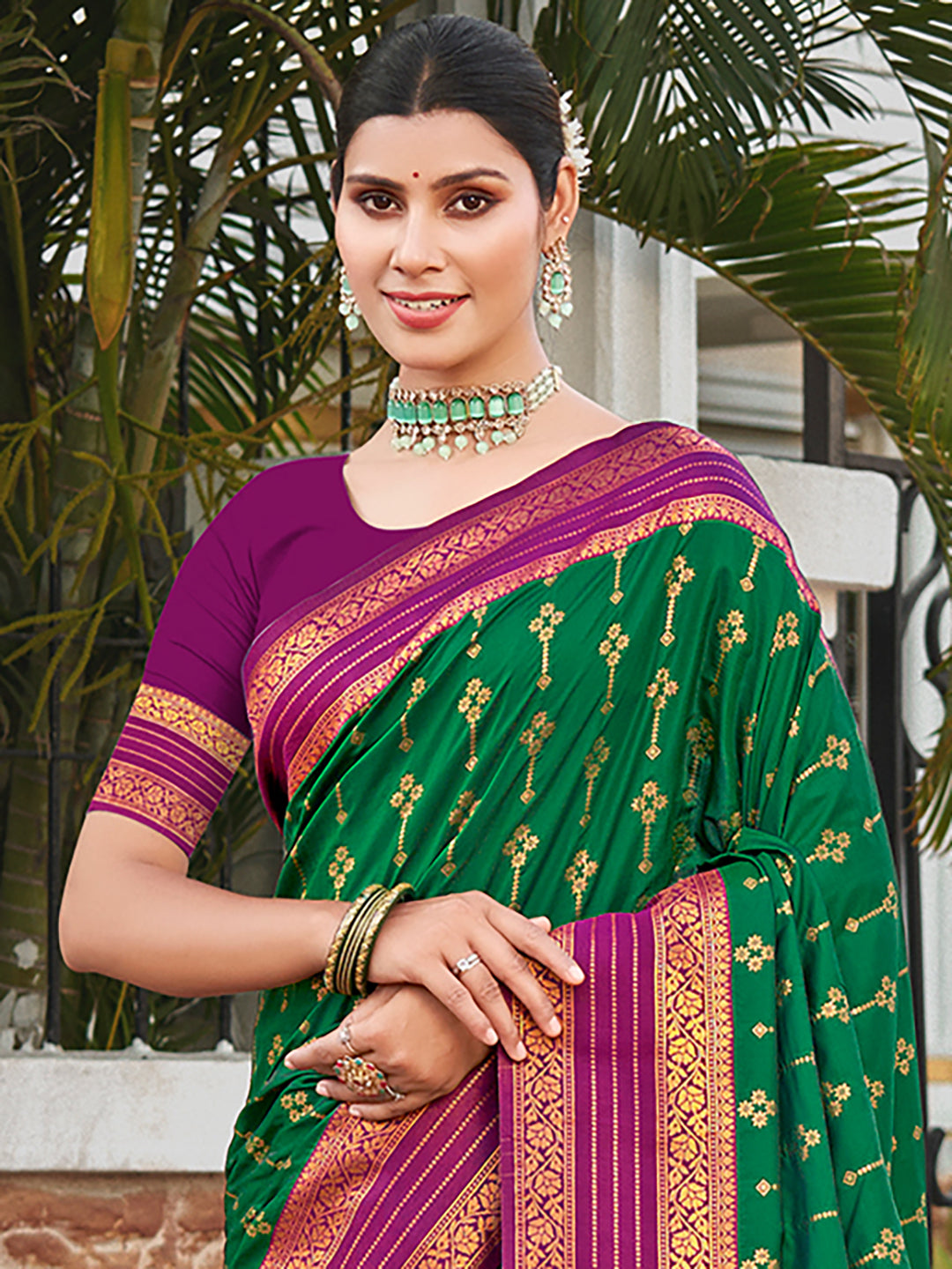 Green Silk Saree