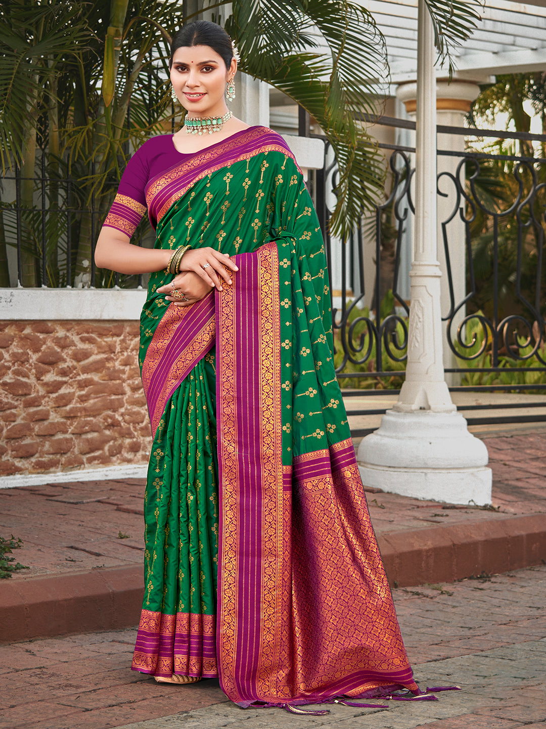 Green Silk Saree