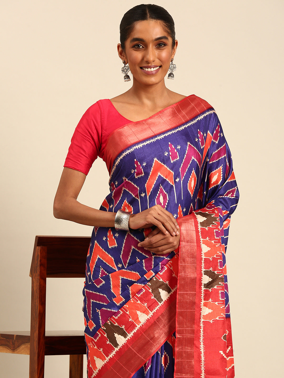 Multi Color Cotton Digital Printed Saree