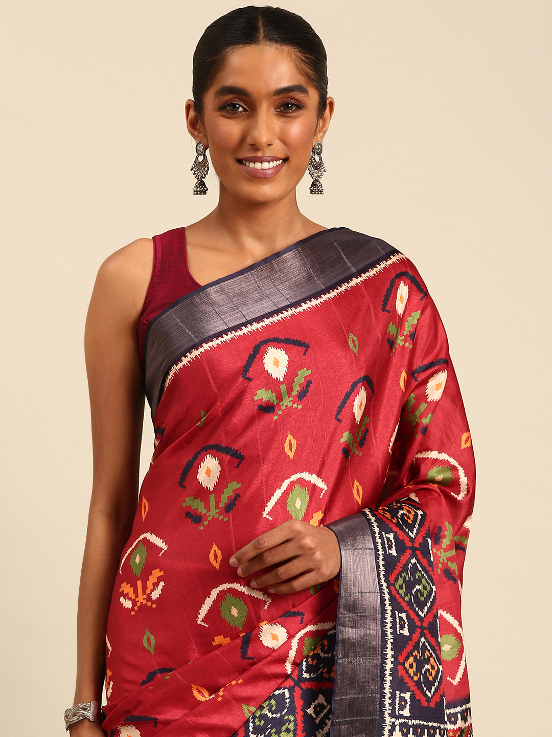 Multi Color Cotton Digital Printed Saree