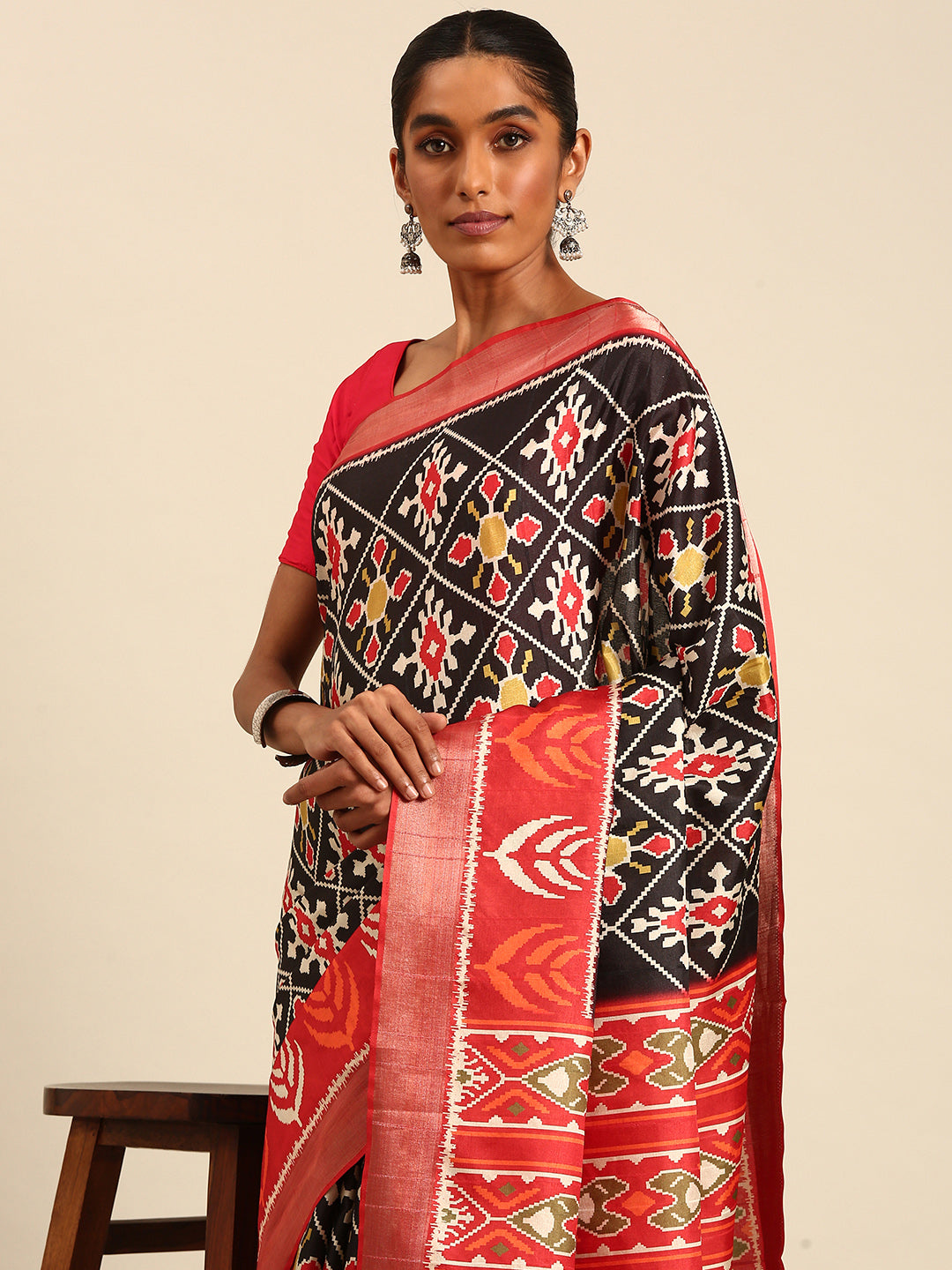 Multi Color Cotton Digital Printed Saree