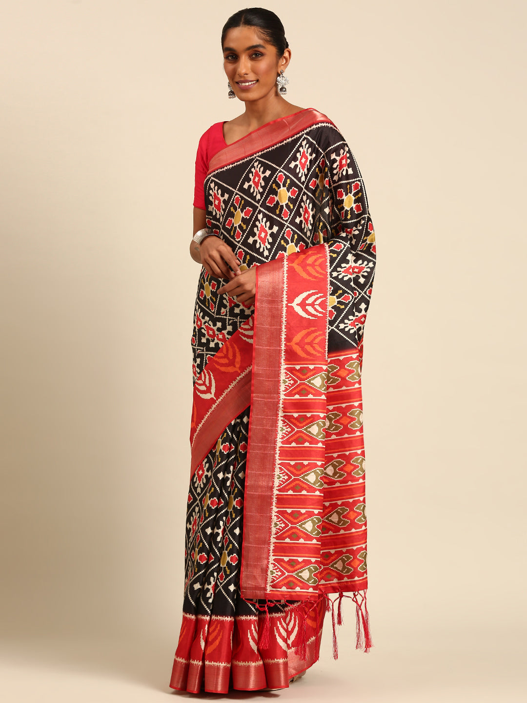 Multi Color Cotton Digital Printed Saree