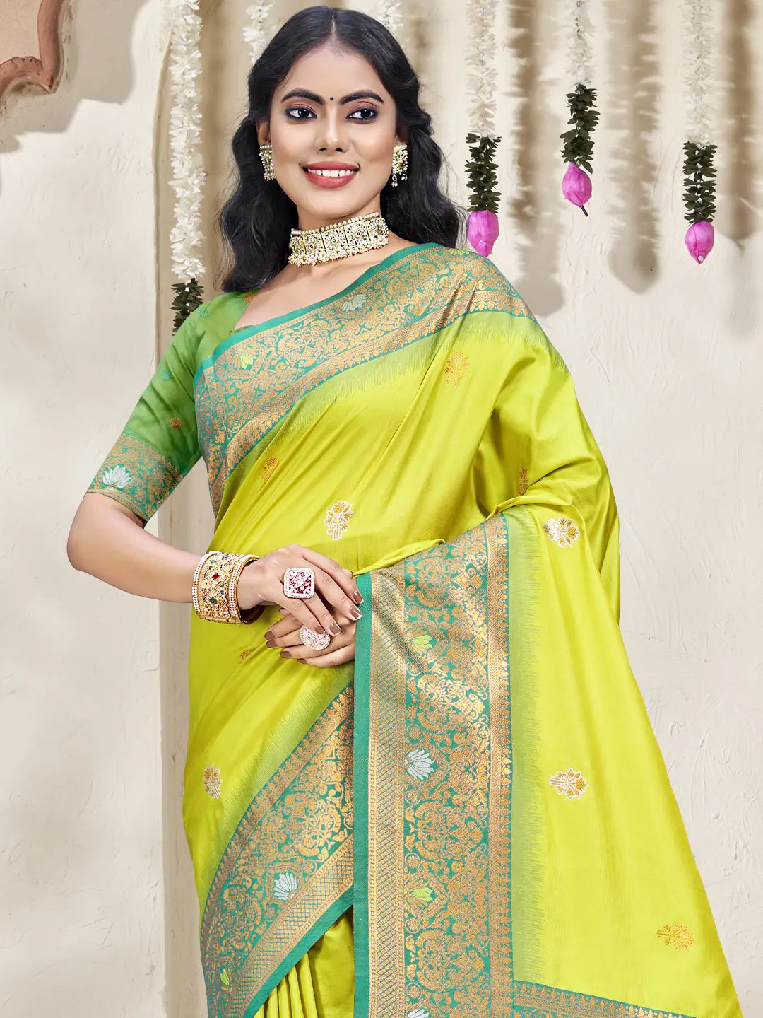 Sea Green Silk Saree