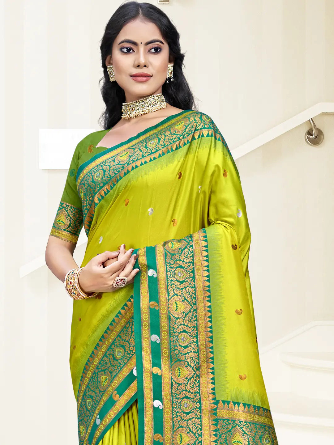 Sea Green Silk Saree