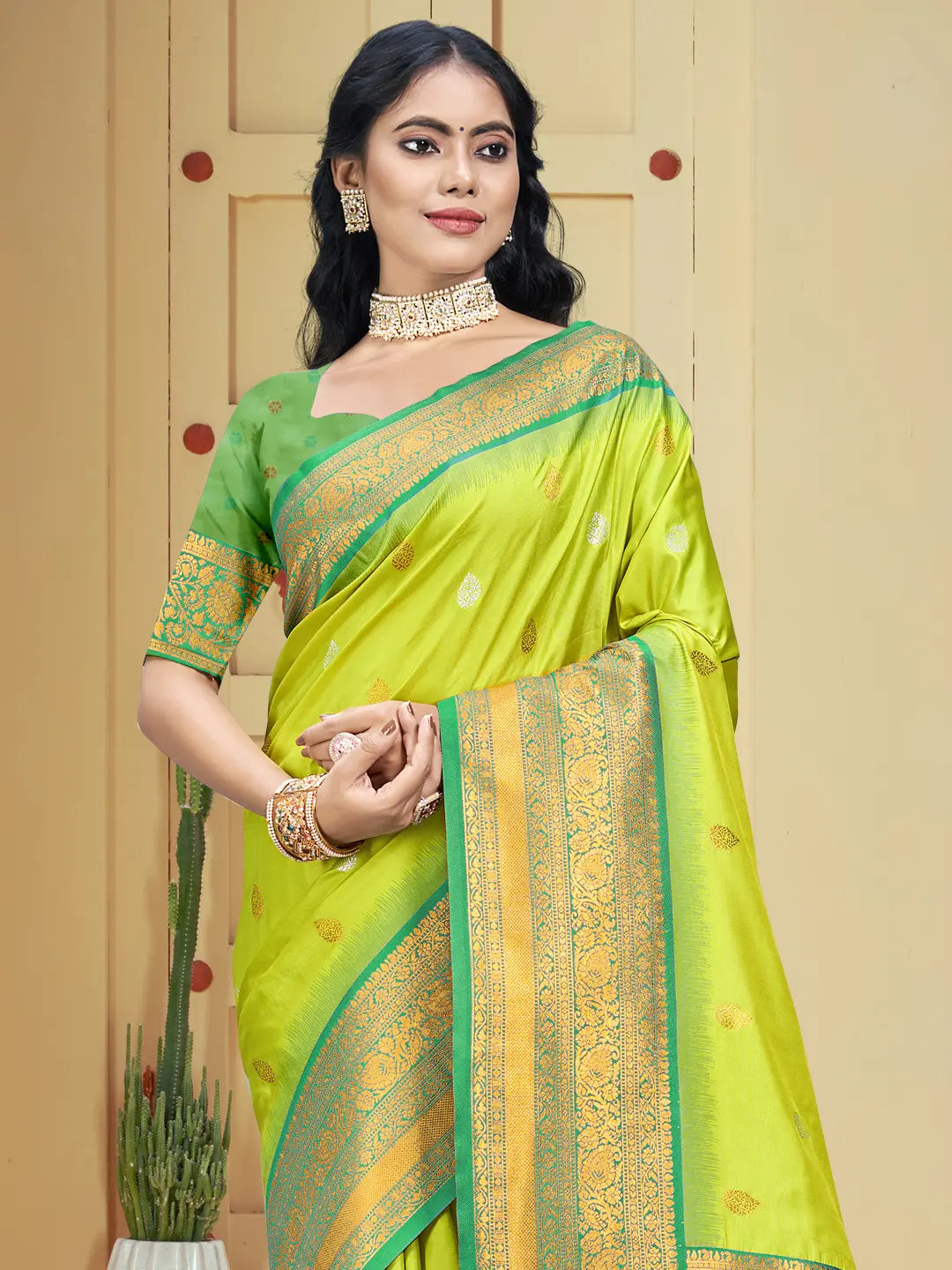 Sea Green Silk Saree