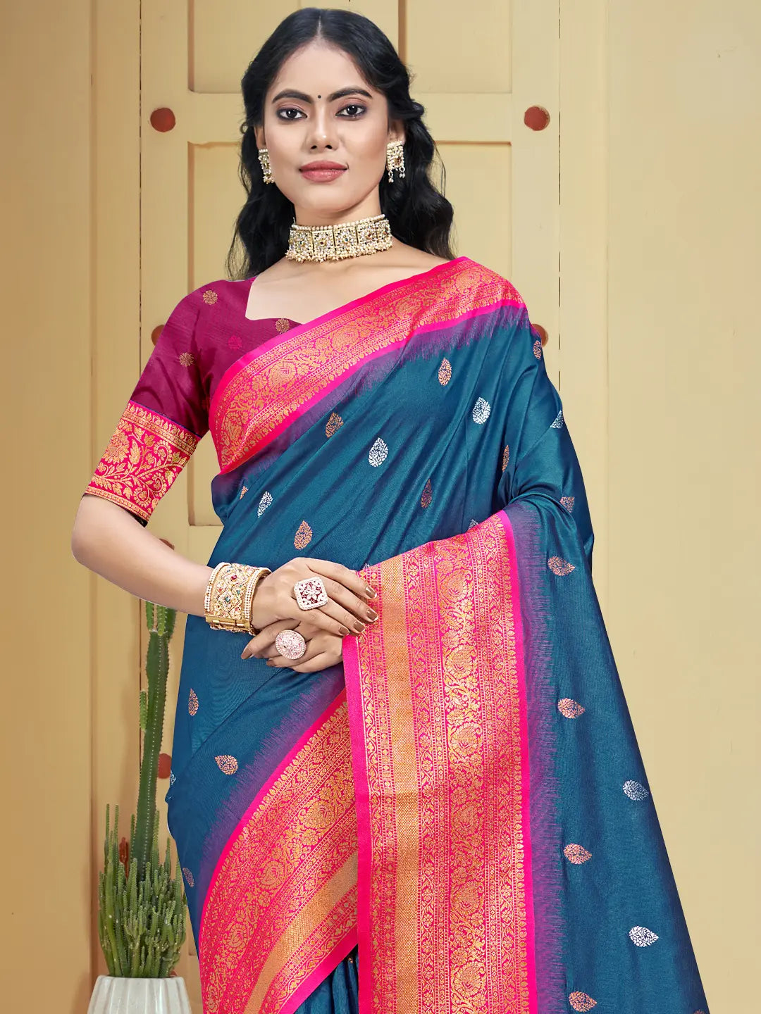 Blue Silk Saree