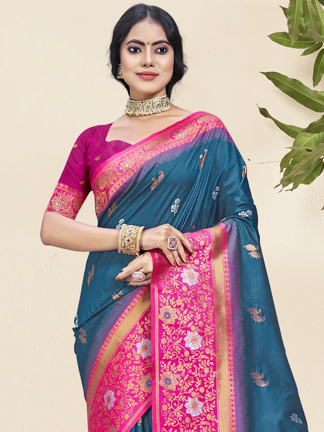 Blue Silk Saree