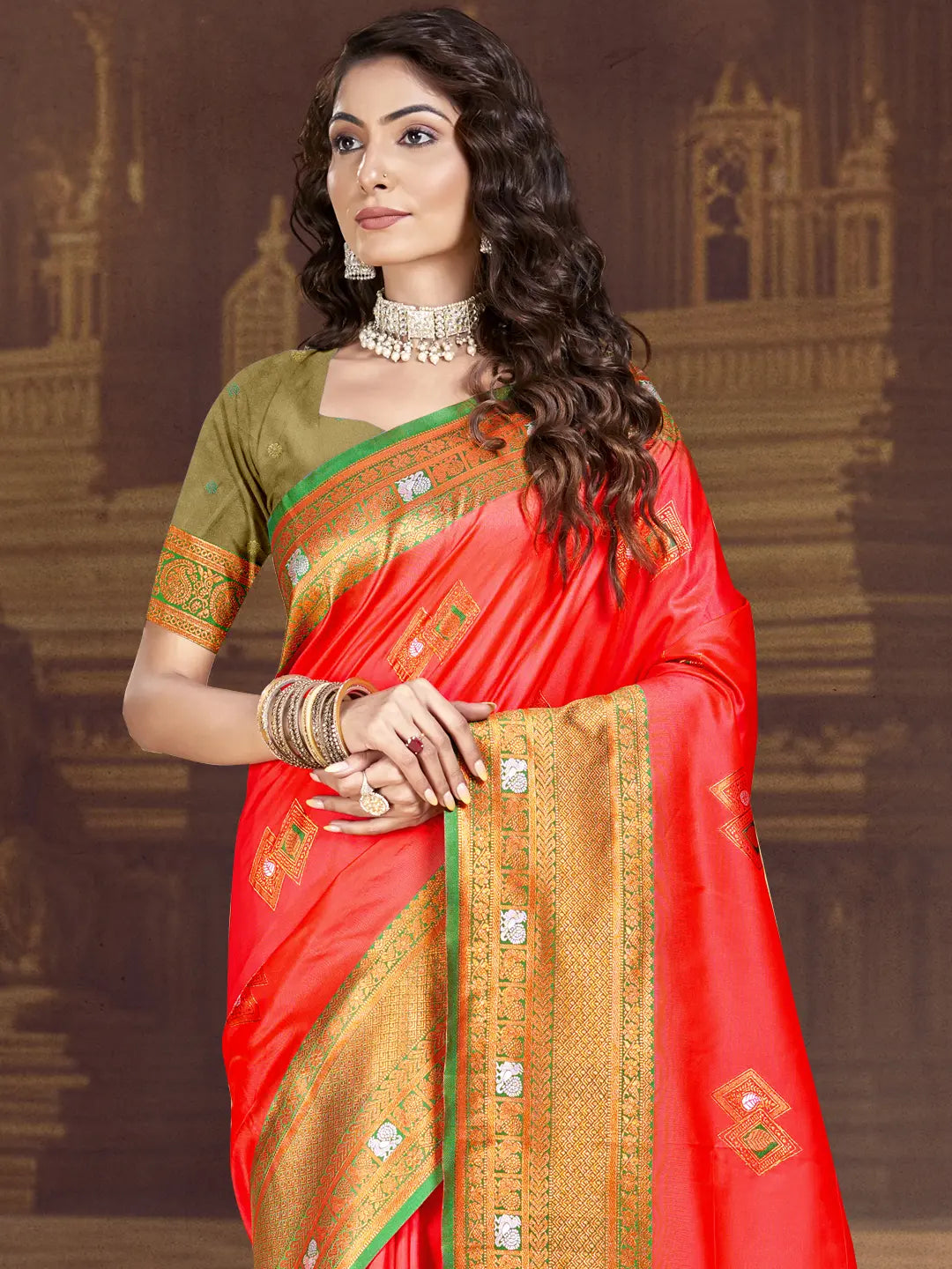 Red Silk Saree