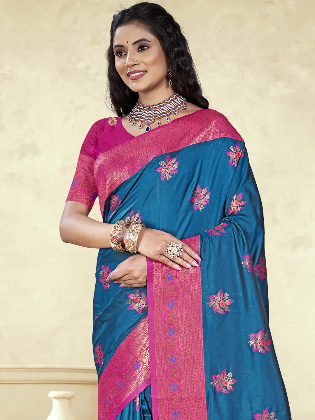 Blue Silk Saree