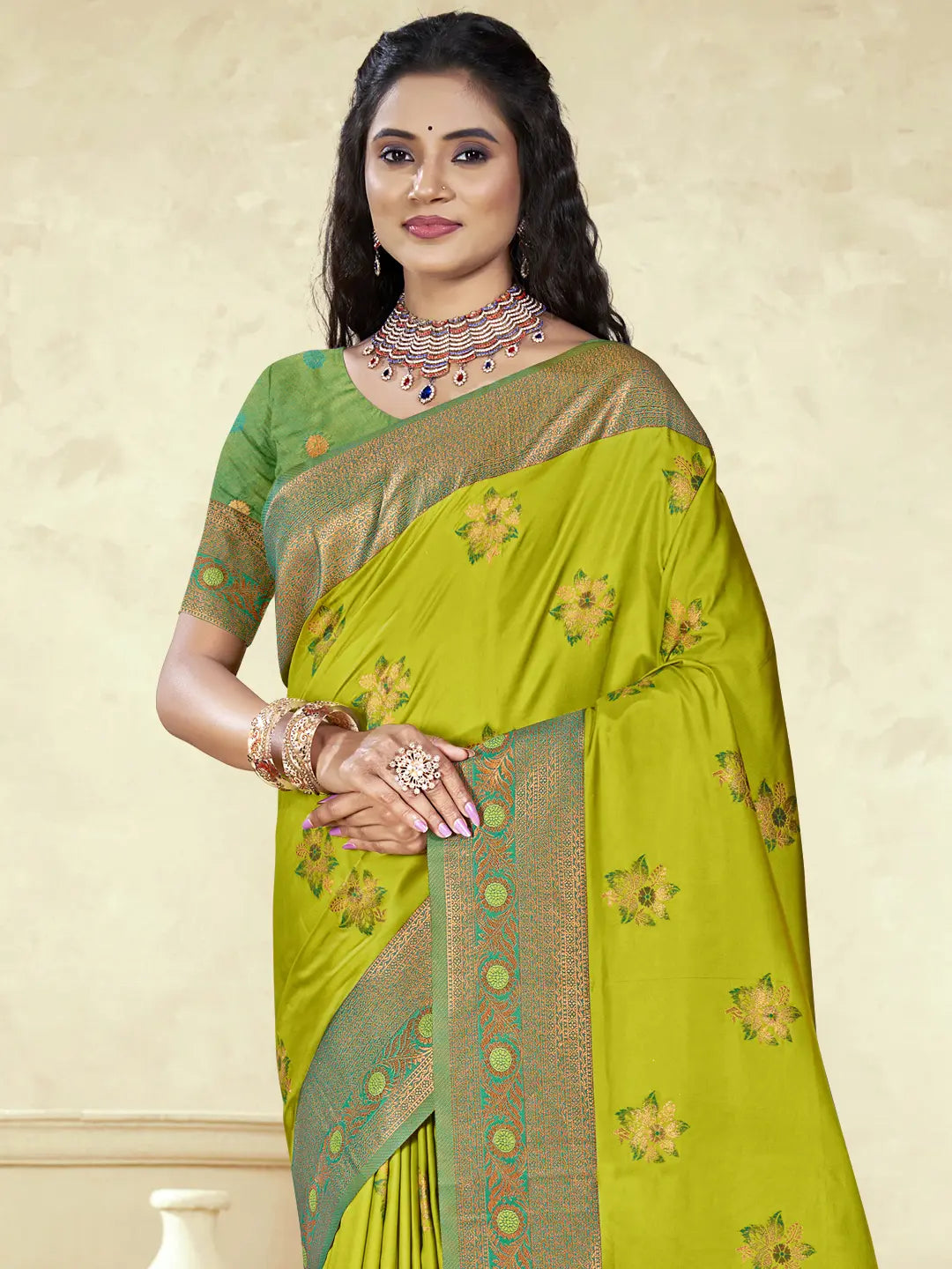 Sea Green Silk Saree