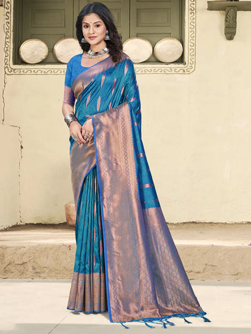 Blue Silk Saree