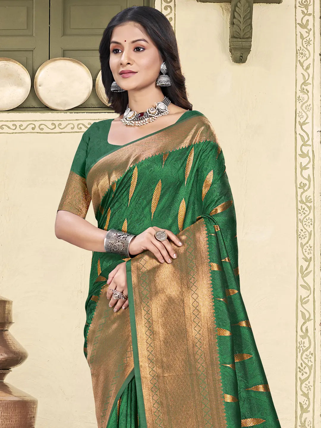 Green Silk Saree