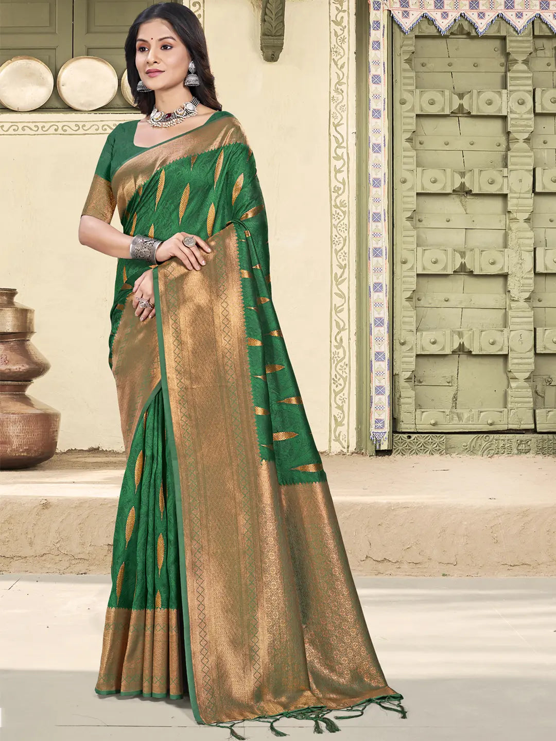 Green Silk Saree