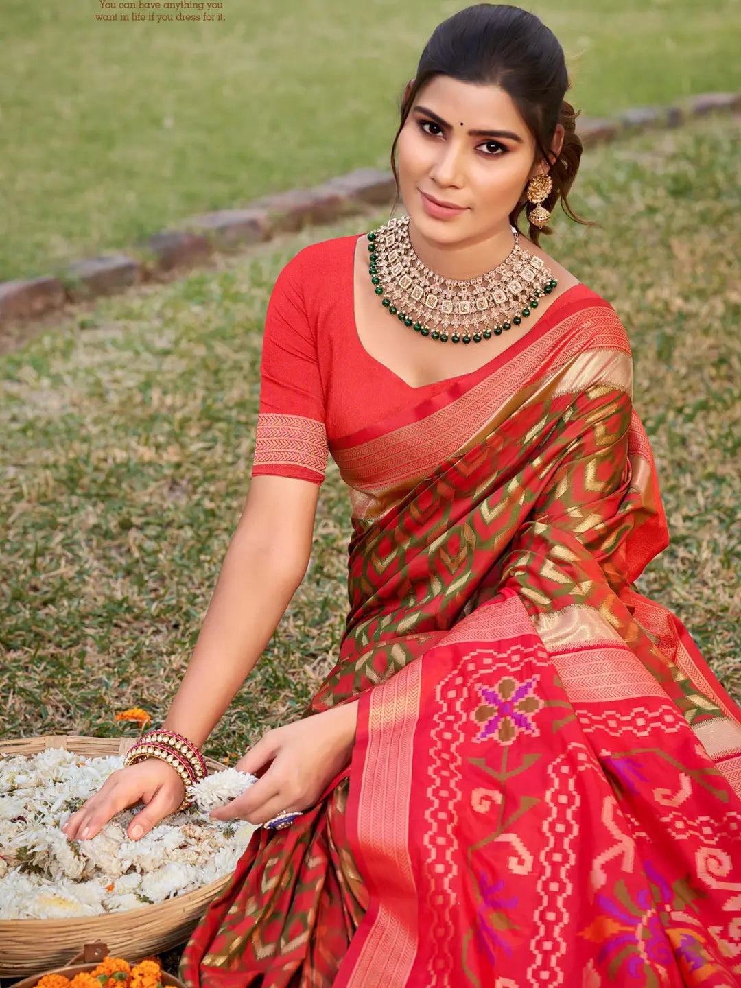 Pink Silk Saree