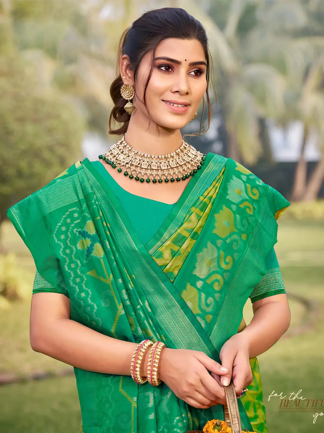 Green Silk Saree