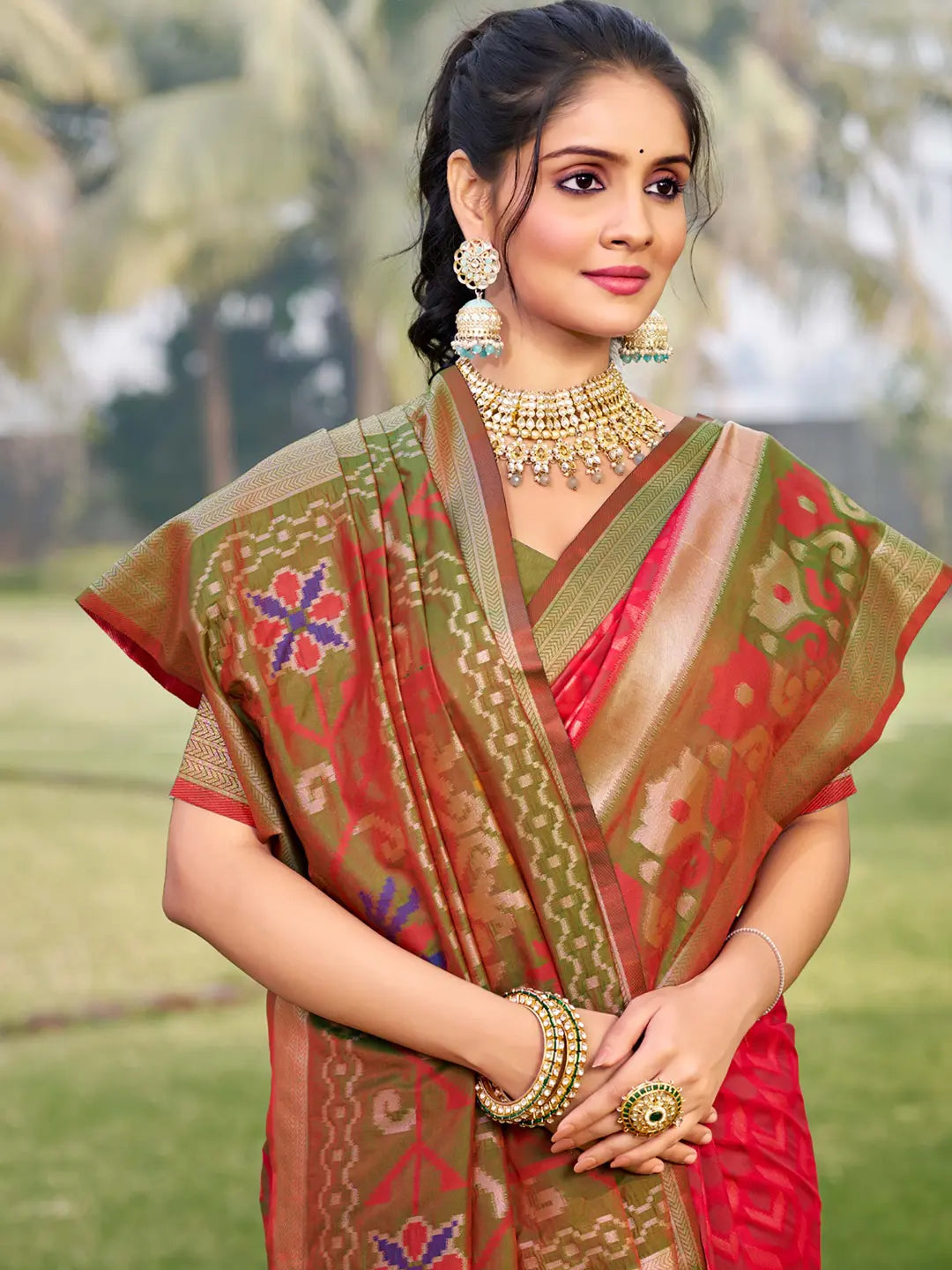 Red Silk Saree