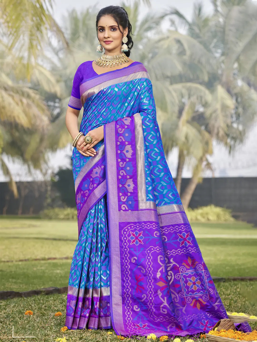 Blue Silk Saree