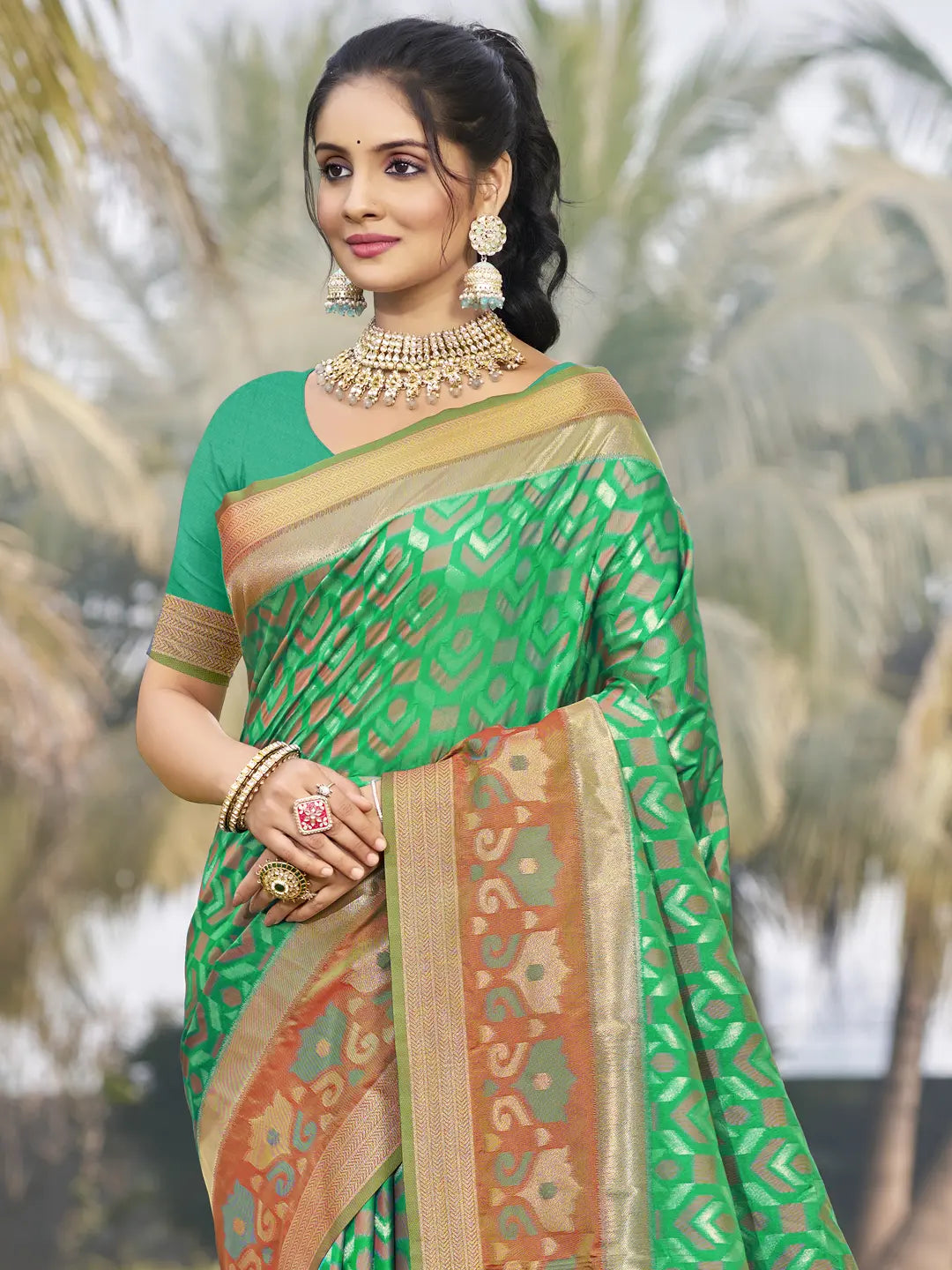 Green Silk Saree