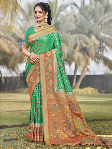 Green Silk Saree