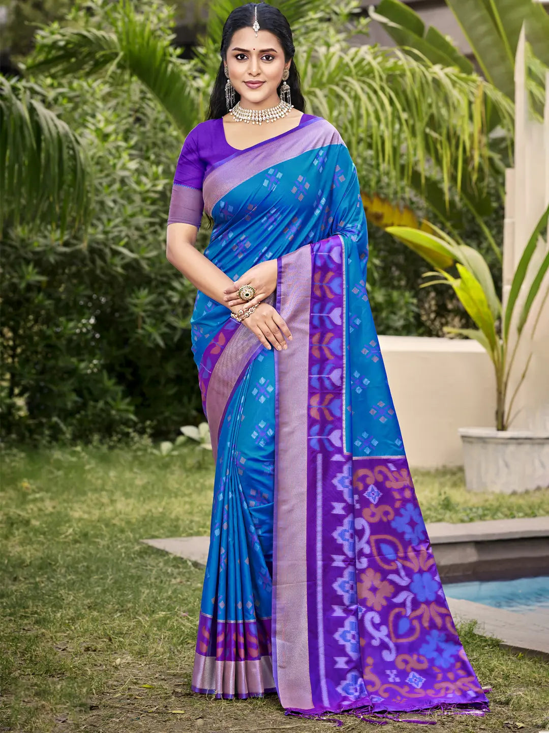 Blue Silk Saree