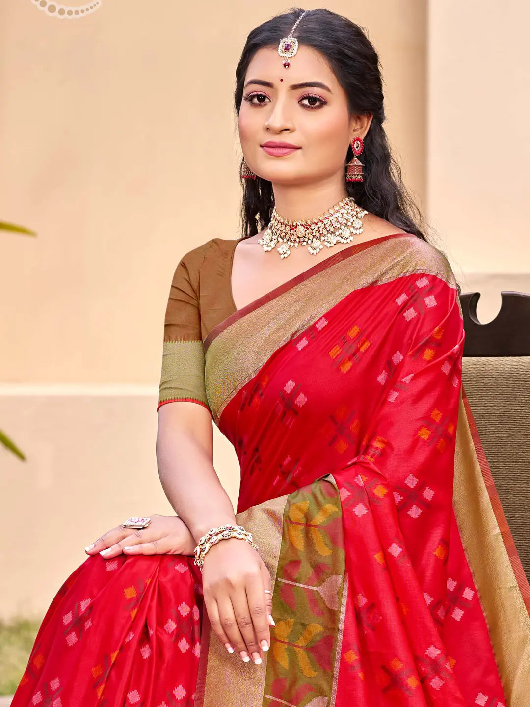 Red Silk Saree