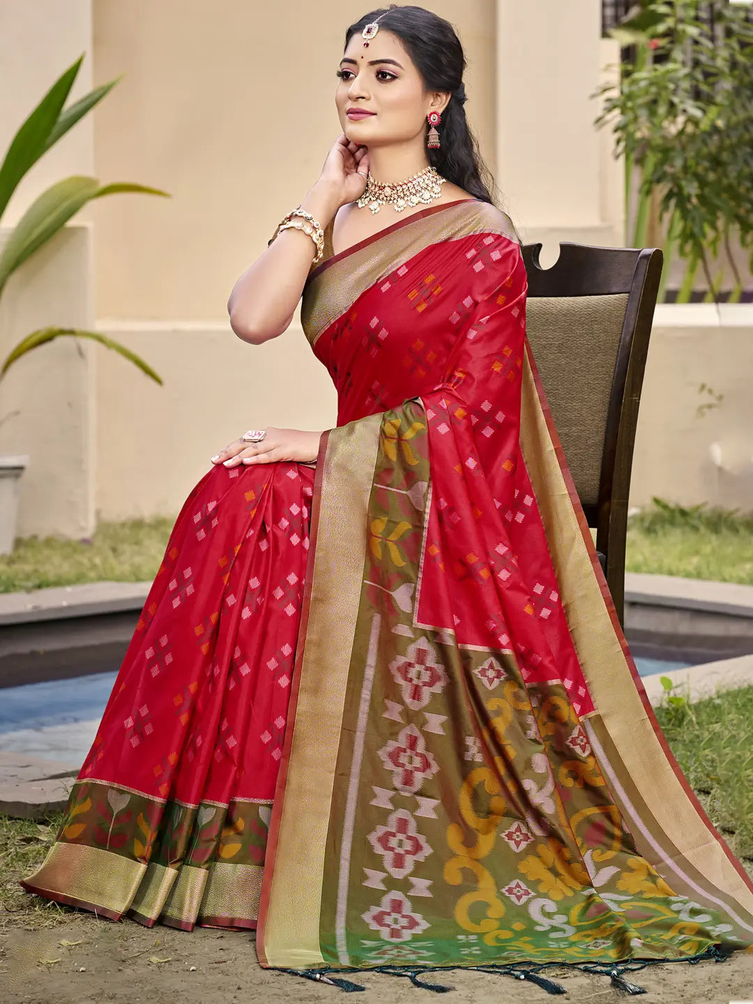 Red Silk Saree